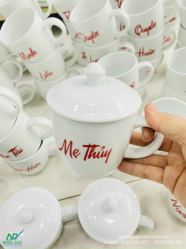 Ly sứ in logo làm quà tặng ý nghĩa cho nhân viên - Quà tặng doanh ...